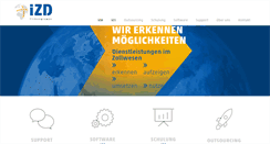 Desktop Screenshot of izd-gmbh.de