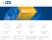 Tablet Screenshot of izd-gmbh.de